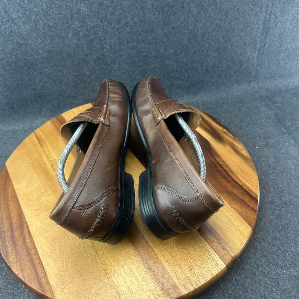 GH Bass & Co Mens Brown Penny Loafers Brown Slip On Size 13 70-73067 - Picture 8 of 12